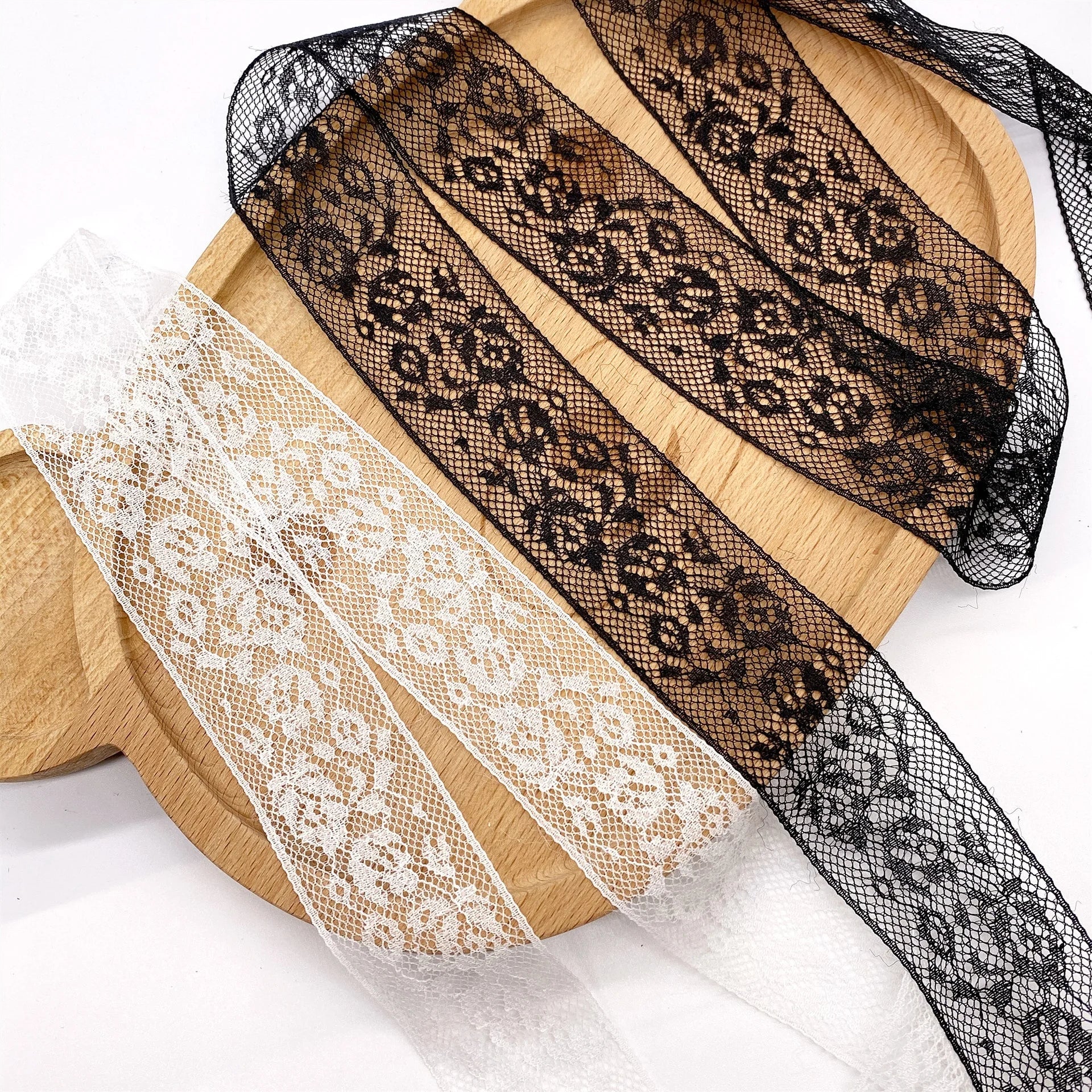 Cheap Fashion Floral 4cm Nigeria White Lace Trim African Wedding LT2357B
