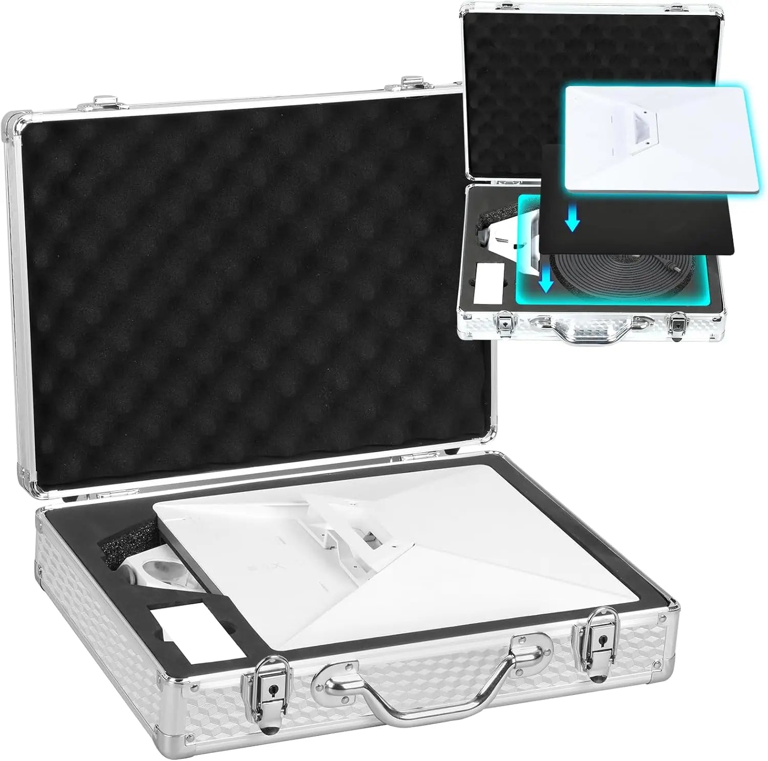 Aluminum Alloy Starlink Mini for Durable Portable Carrying Case with OEM/ODM Support IP65 Rated Customizable Colors & Logo