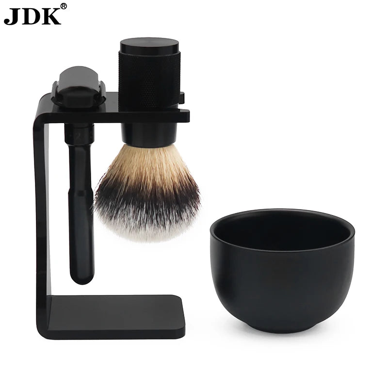 OEM/ODM Personalized Shaving Kit Men Adjustable Safety Razor Set Beard Care Shaving Brush Grooming Set