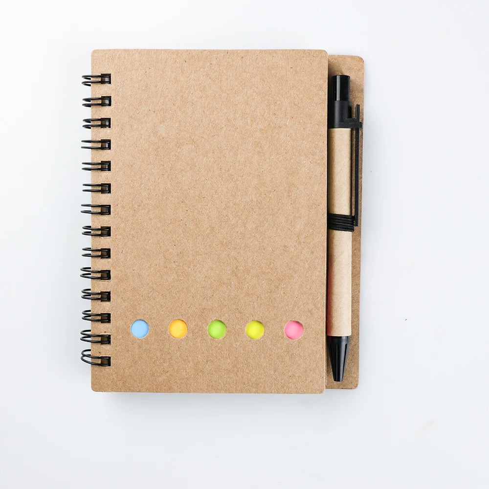 GemFully March Expo Stationery Shop Spiral  Gratitude Journal Pocket Notebook Promotional Eco Corporate Notepad