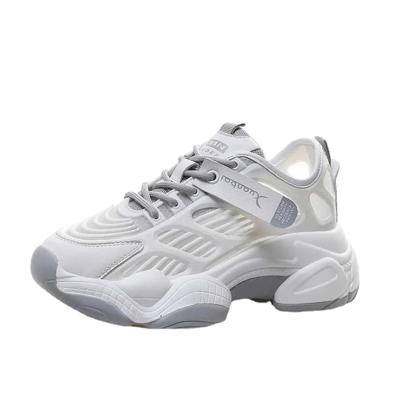 Sports Shoes Women's Autumn New Thick-soled Women's Shoes Mesh Breathable Fashion Casual Sports Mesh Shoes Trend