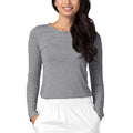 Custom Soft Nurse Scrubs Inner Wear Underscrubs Cotton Grey Long Sleeve Underscrub Wholesale