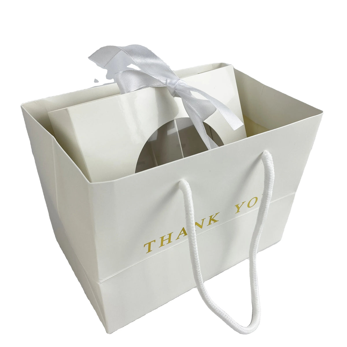 Custom Bag and Box Printed Packaging Supplier Kraft Paper Shipping Bag White Paper Gift Bags for Business