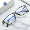 Teenyoun Eyewear Wholesale Custom  Tr90 Frames Optical Eyeglasses Men Myopia Glasses Rectangle Frame Anti Blue Light Eyeglass