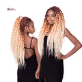 Rebecca Fashion Twist Ombre 24inch Pre Looped Dread Lock Hair Goddess Dread Locks Crochet Dreadlocks Extensions Faux Locs