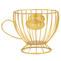 Wire Metal Fruit Basket Countertop Snacks Storage Holder