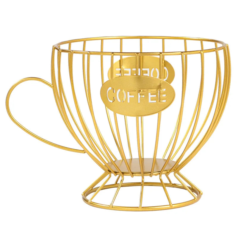 Wire Metal Fruit Basket Countertop Snacks Storage Holder