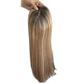 Emeda Warm Blonde Color 6*6.5 Inch Silk Topper Best Quality Cuticle Virgin Human Hair