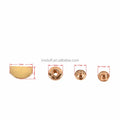 Light Gold Metal DIY Leather Craft Clothes Bags Handmade Accessories Press Studs Sewing Fasteners Snap Button