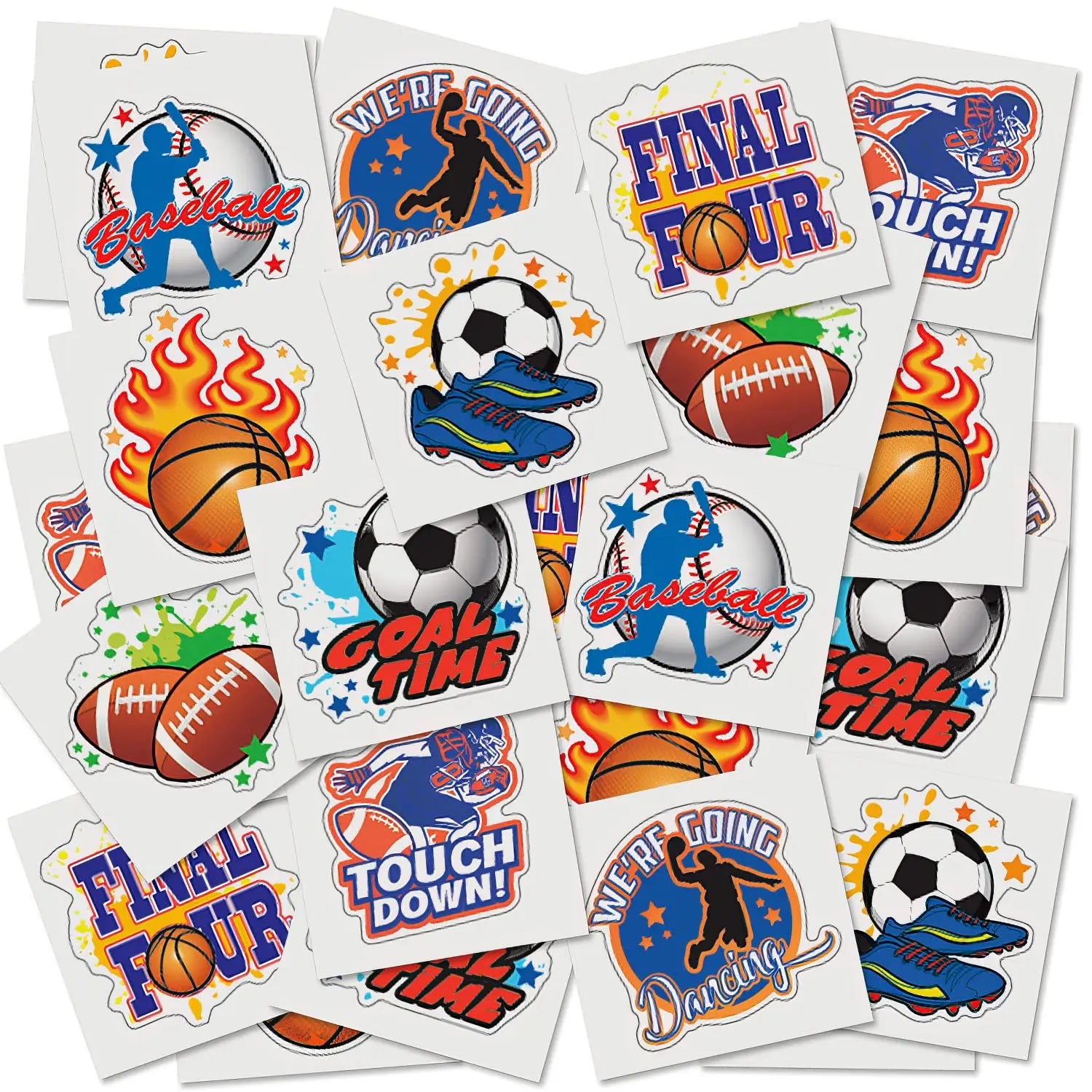 Basketball Sports Waterproof Temporary Tattoos Stickers for AdultsKidsBasketball Fans