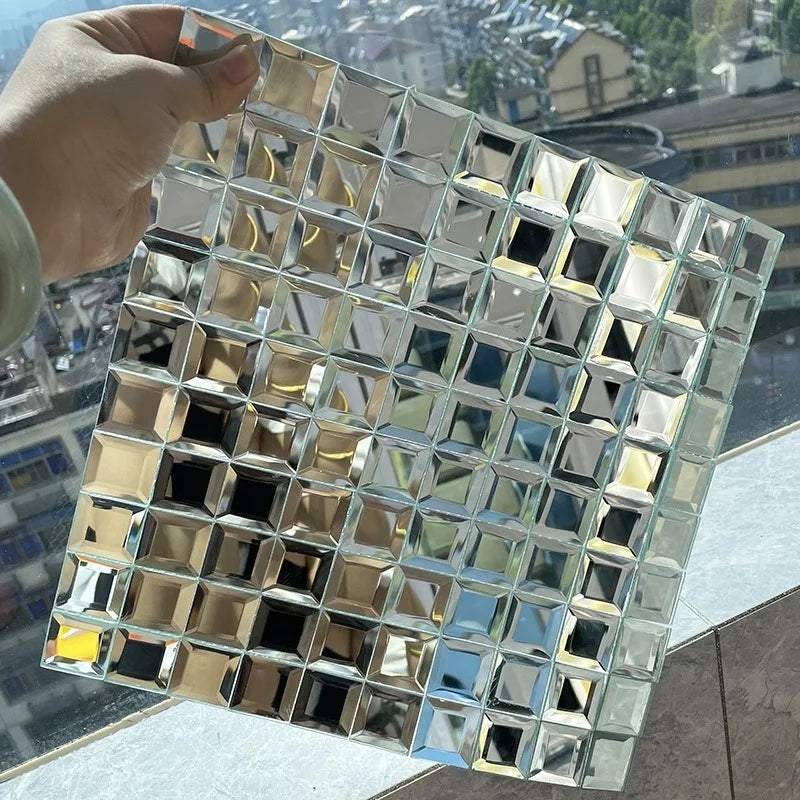 Foil Glass Mosaic Tile Gold Glass Mosaic