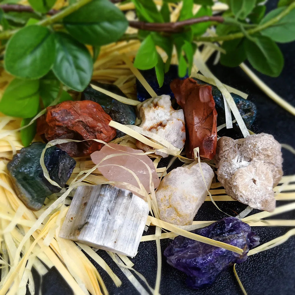 Diy Wholesale 7 Chakras Reiki Healing Crystals Stones Rose QuartNatural Gemstone Ore Specimens Creative Crafts