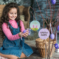 2024 Easter Products Personalized Sublimation Easter Bunny Tag  Easter Blanks Acrylic Ornaments UV Printing