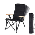 Camping Foldable Chair Outdoor Furniture Portable Picnic Kermit Chair Aluminum Alloy Wooden Armrest Travel Park Gym Light Weight