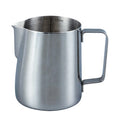 Custom logo Arab Barista Coffee Accessories Frother 350ml Silver Black Stainless Steel Latte Frothing Milk Jug Pitcher