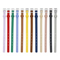 Personalized Waterproof Adjustable Lightweight Simple Solid Dog Collar Soft Comfortable PVC Custom Logo 11 Colors