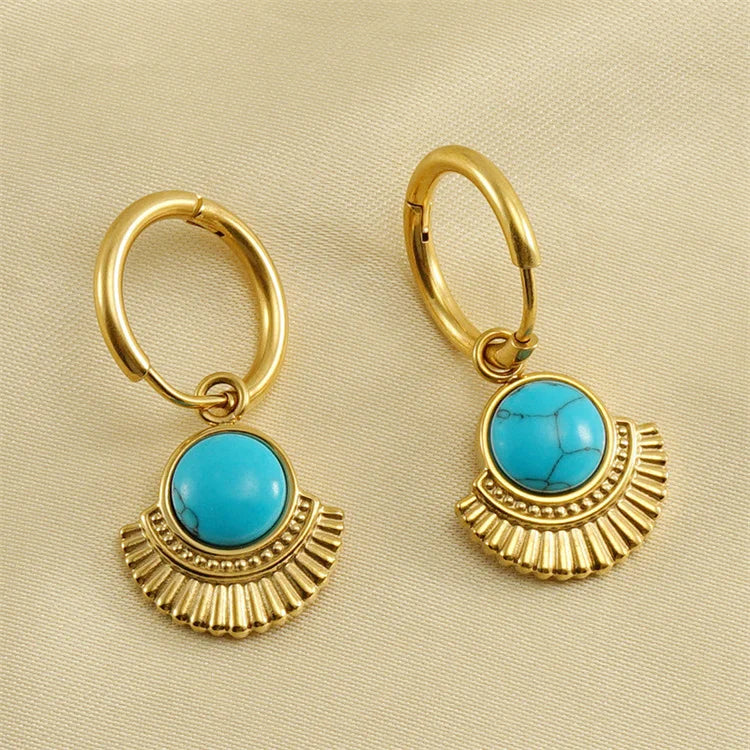 Wholesale Stainless Steel Chunky Earrings Jewelry for Women 18K Gold Plated Huggie Chunky Statement Earrings