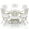 Butterfly Cheap Price Commercial Furniture White Folding Chair Iron Metal Garden Furniture Top Quality Dining Chairs