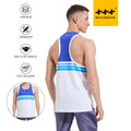 High End Custom Breathable Quick Dry Lightweight Running Tank Top with Laser Cut Design Italian Fabric Men's Heat Seal Singlet