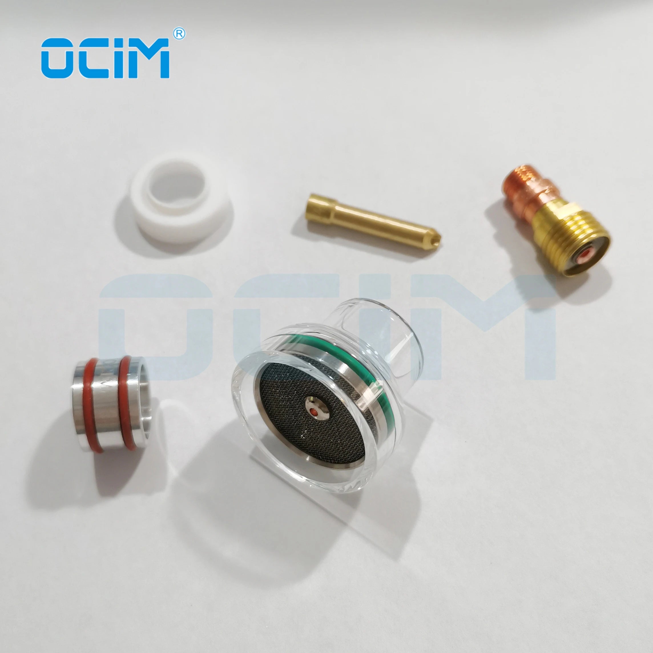16# Champagne Tig Glass Clear Nozzle Cup Kit for TIG Torch