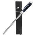WILDMOK Hot Sale 9 Inch Professional Kitchen Knife Accessories-High Carbon Steel Sharpening Rod with Black Resin Handle