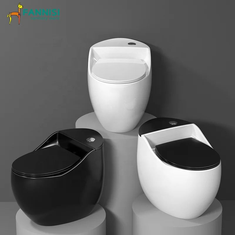 Popular Portable Toilets Sanitary Ware Floor Mounted Bathroom Toilet One Piece Colored Toilet Bowl