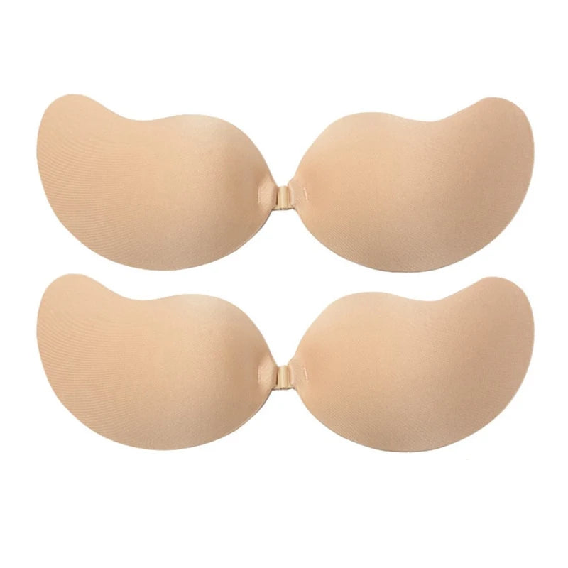 Popular New Design Reusable Invisible Strapless Breathable Brassier Adults Push-Up Sticky Sponge Bra for Women