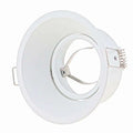 Joyinled 8 Sets Ceiling Recessed Frame FERE Round Swivel Matte White Light Cutout 85MM Lamp Frame GU10 MR16 Lamp Holder Socket