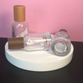 Custom logo Free Lead 30ml  Thicken Glass Oil Cosmetic Package Container Spray Populus Euphratica Cap Perfume Spray Bottle