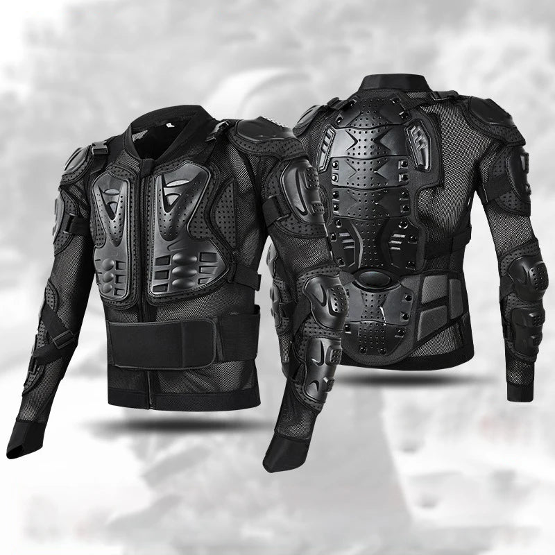 High Quality PE Shell Mesh Cloth Chest Back Arm Elbow Full Body Protection Armor Jacket for Men