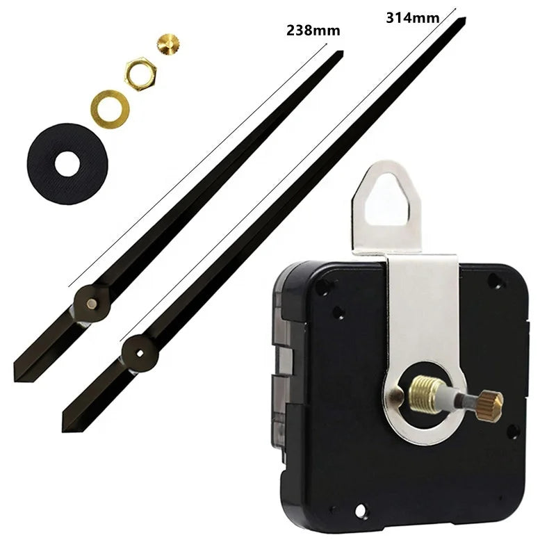 Overall 17mm Extra Large 3D  High Torque Quartz Clock Movement  Mechanism With 304mm 314mm Clock Hand