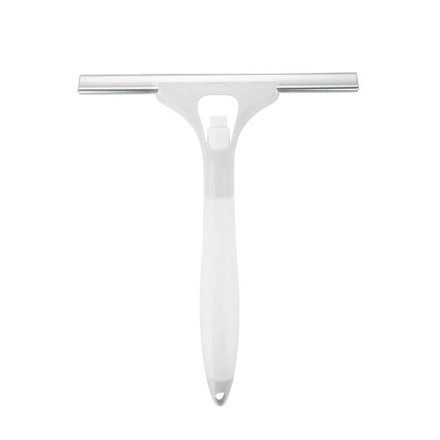 Portable Eco-Friendly White Grey Aluminium Silicone Squeegee Brushes Long Plastic Handle Stocked Cleaning Windows Dispensing