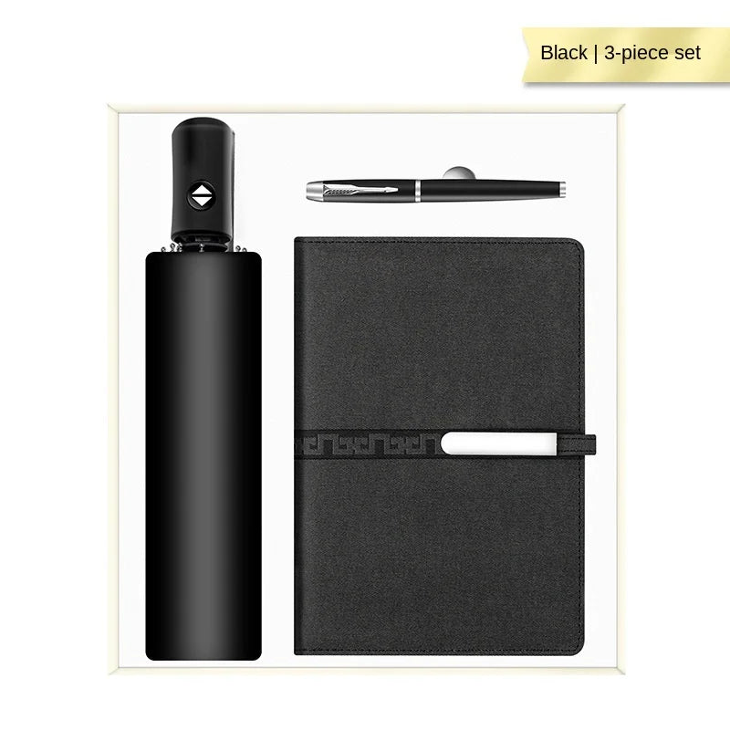 2025 New Gift Set Thermos Cup and Metal Pen Notebook Corporate Gift Set for Business Promotional Giveaways and VIP Clients