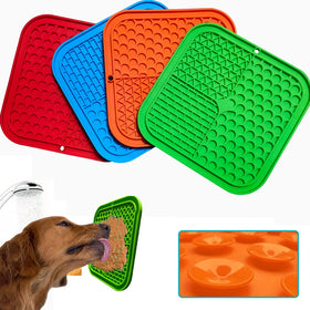 Zmaker Custom Dog Licking Mat Cat Slow Feeder Lick Pad with Suction Cups Puzzle Dog Slow Silicone Pet Dog Lick Mat