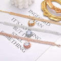 Pet Circular Zirconia Rhinestone Necklace Color-Protecting Cat and Dog Jewelry High-end Collar for Cross-border Market