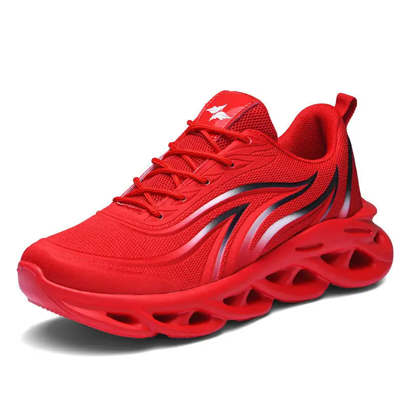 BIYATE Men's Casual Sport Shoes Comfortable Black Flymesh Breathable and Fashionable for Spring Summer Autumn