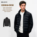 Goose Down Jacket Short Warm Stand up Collar Jacket Lightweight zero Pressure Winter Puffer Jacket Men High Quality