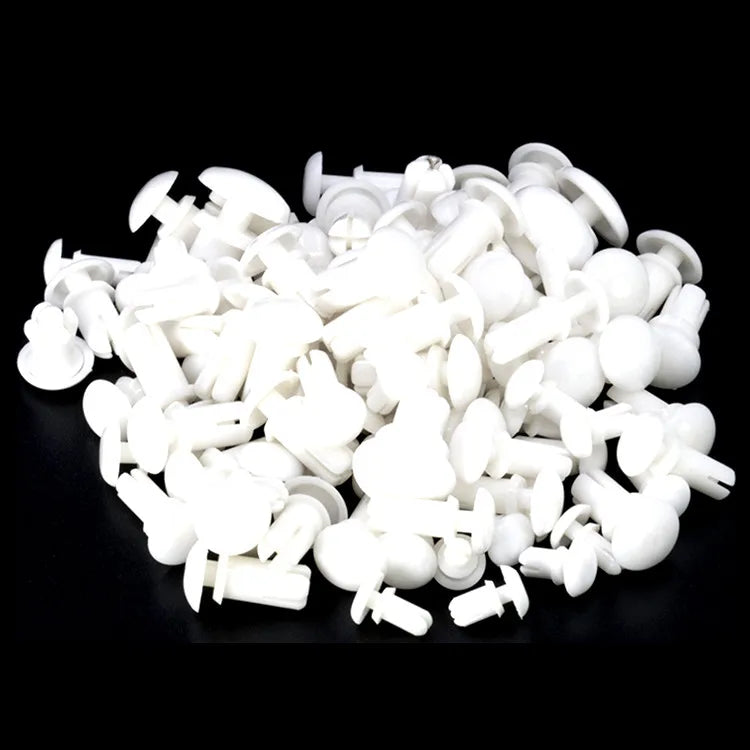 Black White Snap Push Expansion Plastic Nylon Push Rivet