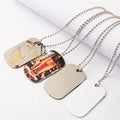 Manufacturer Wholesale Double-Sided Customized Dog Tags Blanks Sublimation Printable Pendant Dog Tag
