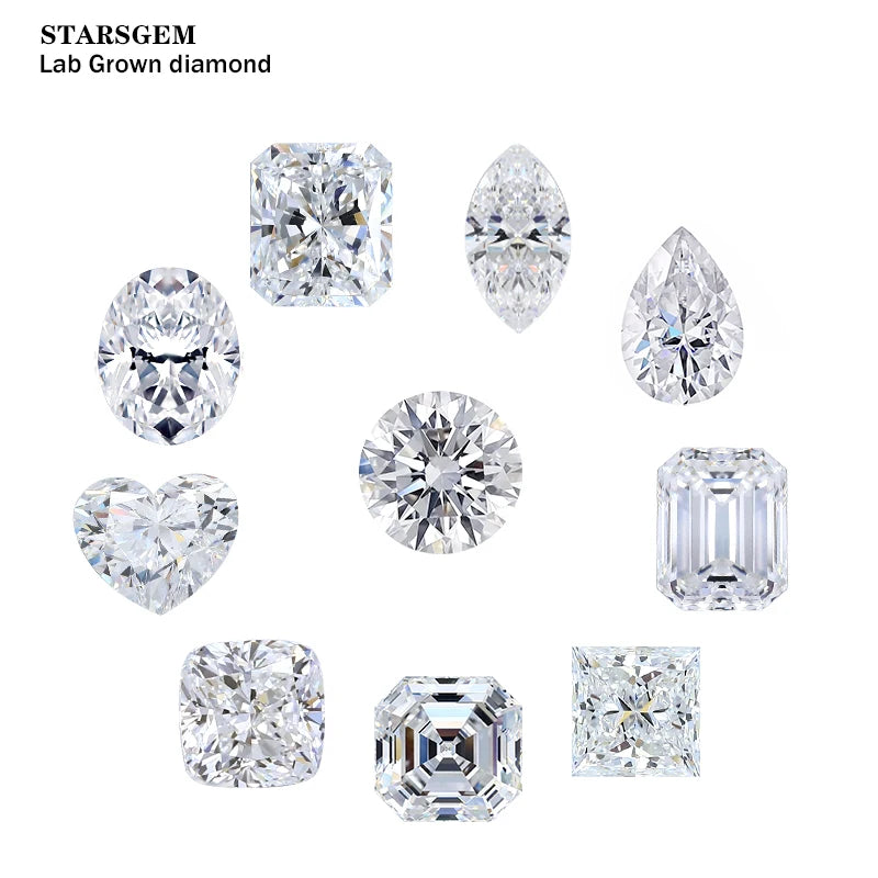 Factory Price 1 Carat Lab Grown Diamonds Loose Stone Round Shape VS VVS Lab Created Diamonds Dropshipping