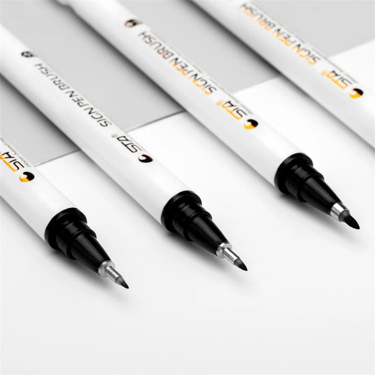 STA Water-Based Black Pigment Liner Sign Marker Pen Brush Set Good for Sketching and Drawing Wholesales