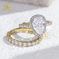 Custom Mossanite Jewelry 2CT VVS Moissanite Solitaire Real 14K 18K Diamond Engagement Wedding Gold Ring for Women