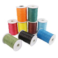 1mm Braid String Natural Leather Rope Flat Cord for Bracelet Making