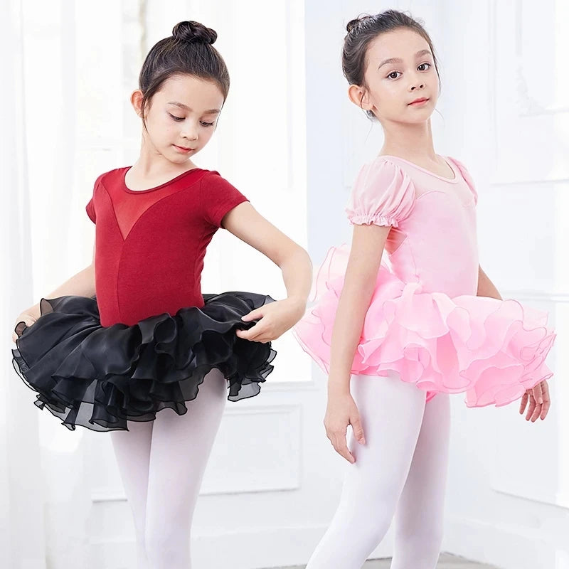 Girls Ballet Dance Puffy Tutu Kids Princess Tutu Skirt Children Ballerina Stage Wear