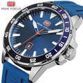 MINI FOCUS 0020 Luxury Custom Watch Silicone Band Men's Watches Calendar Waterproof Sport Quartz Watches Men Relogio Masculino