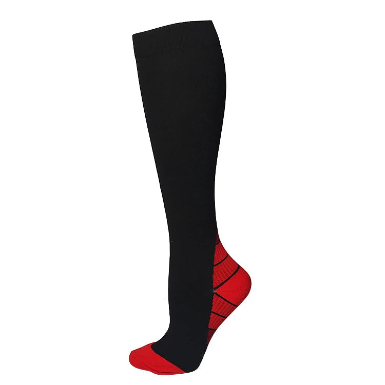 Men's Graduated Compression Socks 15-25 MmHg Firm Pressure Crew Sport Socks Breathable Quick Dry
