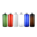 Wholesale 500ML Round Boston PET Cosmetic Packaging Colorful Lotion Shampoo Plastic Bottles