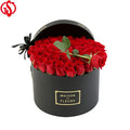Cardboard Cylinder Lid and Bottom Packaging Luxury Gift Box Custom Round Rose Box