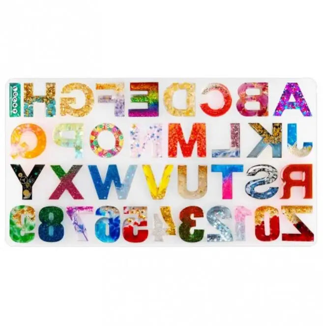 HY Alphabet Resin Silicone Mold