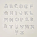 1cm Iron on Backing Cute Mini  Embroidery White  Letter Number Patch